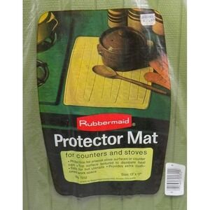 1975 Rubbermaid Avocado Green # 1312 Protector Mat Sealed Counter Sink